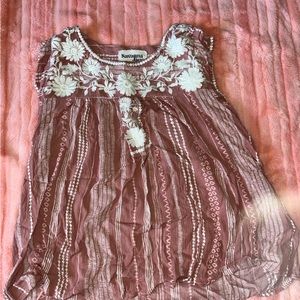 Pink Embroidered Blouse